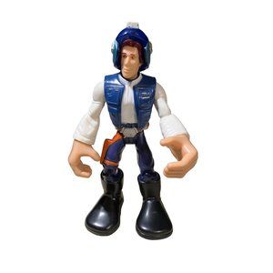 Hasbro 2005 Han Solo Star Wars Jedi Force Figure, Playskool Heroes, Chunky, 6 IN